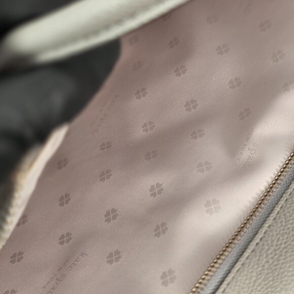 Kate Spade New York Margaux Leather Women Universal Laptop Bag True Taupe Mint - Picture 13 of 16